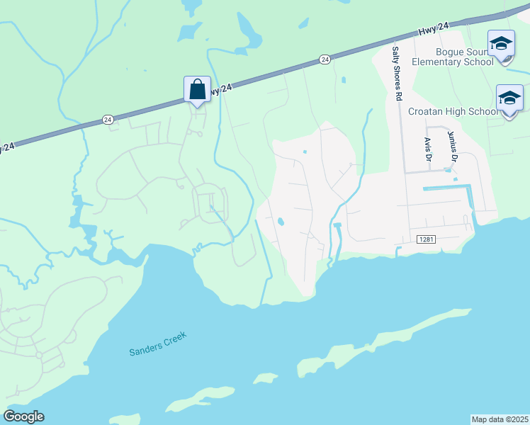 map of restaurants, bars, coffee shops, grocery stores, and more near 214 Island View Drive in Newport