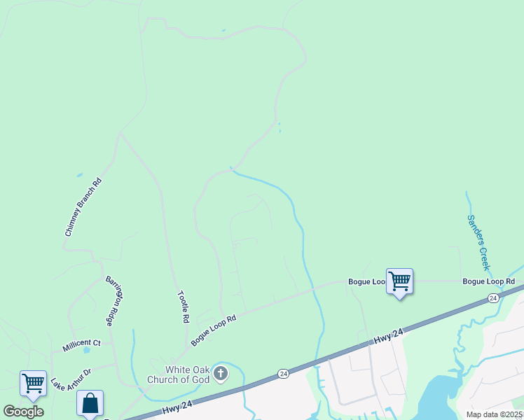 map of restaurants, bars, coffee shops, grocery stores, and more near 152 Forest Line Drive in Newport