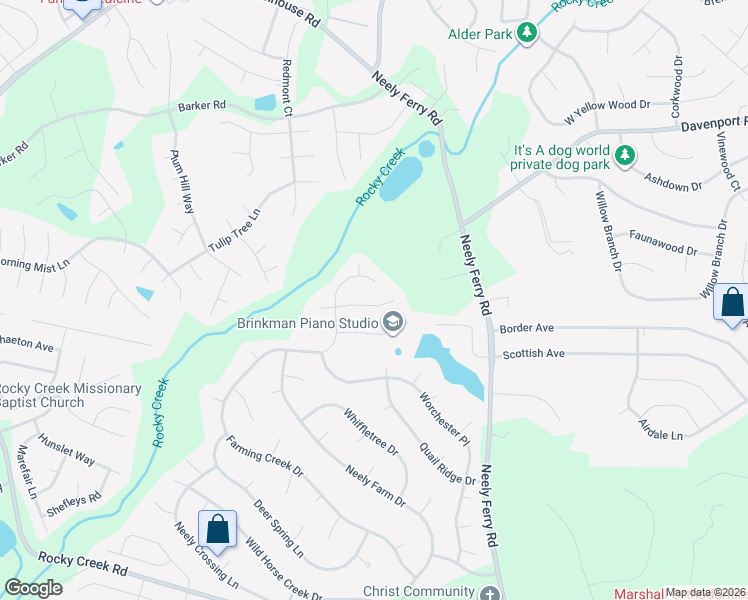 map of restaurants, bars, coffee shops, grocery stores, and more near 11 Crowsnest Court in Simpsonville