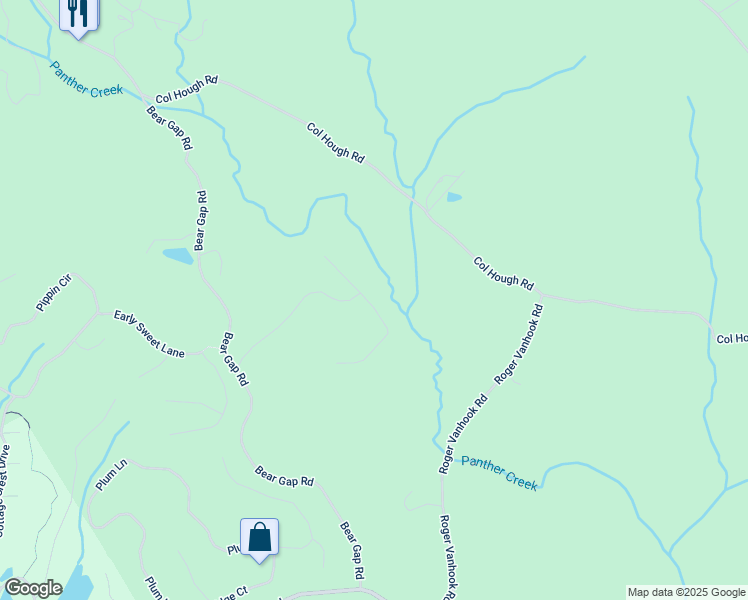 map of restaurants, bars, coffee shops, grocery stores, and more near 398 Old Stagecoach Road in Clarkesville