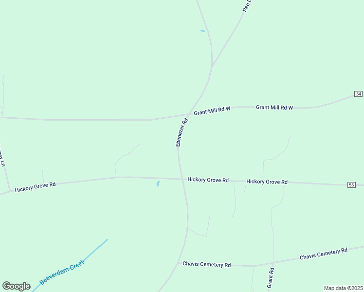 map of restaurants, bars, coffee shops, grocery stores, and more near 3140 Ebenezer Road in Wallace