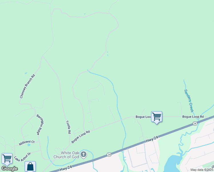 map of restaurants, bars, coffee shops, grocery stores, and more near 113 Creek Line Drive in Newport