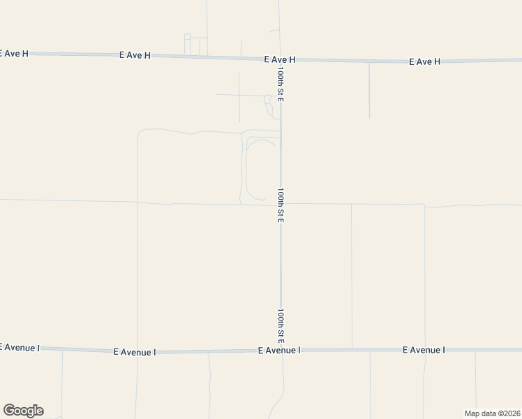 map of restaurants, bars, coffee shops, grocery stores, and more near 100th Street East in Lancaster