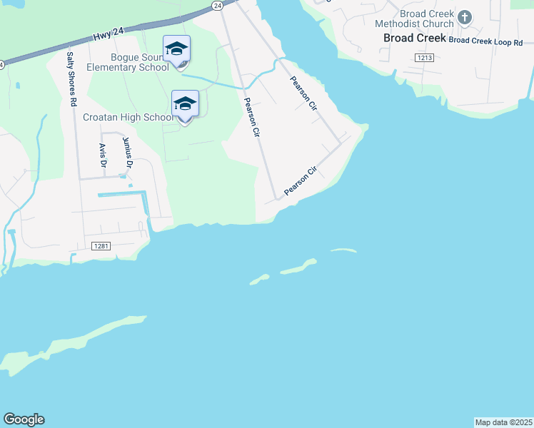 map of restaurants, bars, coffee shops, grocery stores, and more near 467 Pearson Circle in Newport
