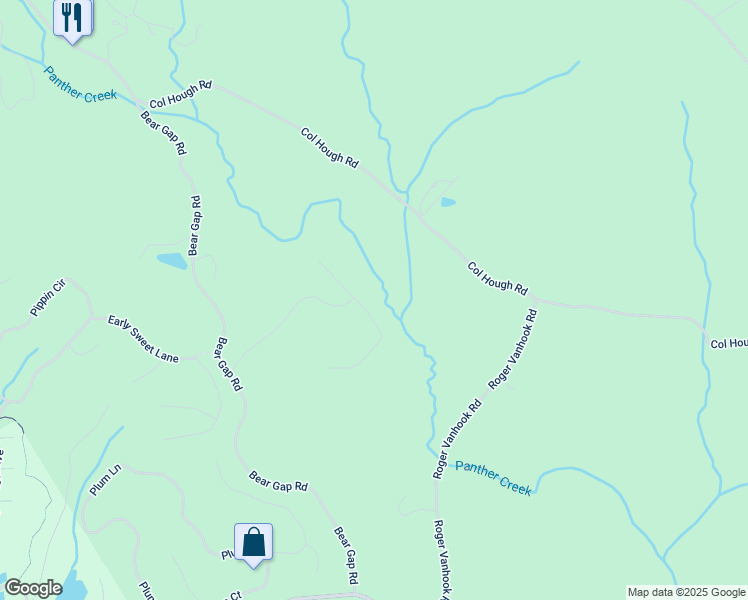 map of restaurants, bars, coffee shops, grocery stores, and more near 398 Old Stagecoach Road in Clarkesville