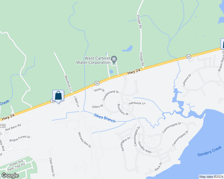 map of restaurants, bars, coffee shops, grocery stores, and more near 206 Cumberland Street in Newport