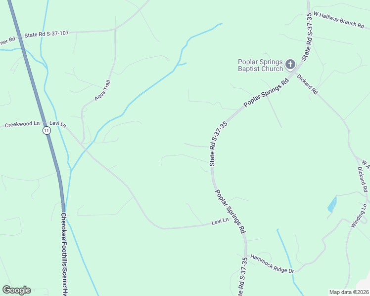 map of restaurants, bars, coffee shops, grocery stores, and more near 570 Poplar Springs Road in Walhalla