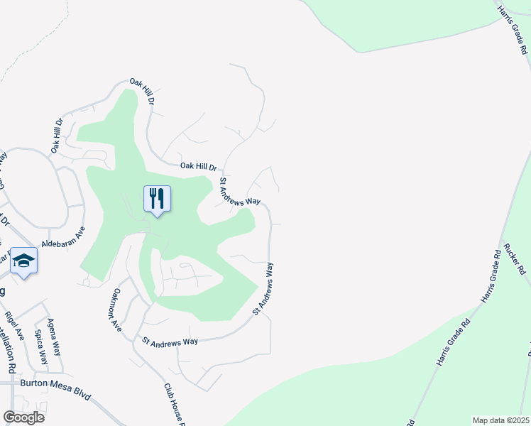map of restaurants, bars, coffee shops, grocery stores, and more near 579 Saint Andrews Way in Lompoc