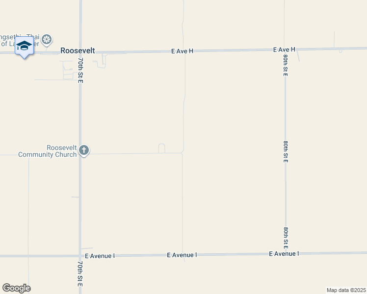 map of restaurants, bars, coffee shops, grocery stores, and more near 0 Avenue H-8 in Lake Los Angeles