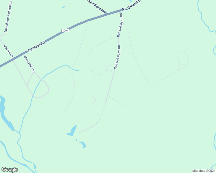 map of restaurants, bars, coffee shops, grocery stores, and more near 664 Red Oak Farm Road in Tar Heel