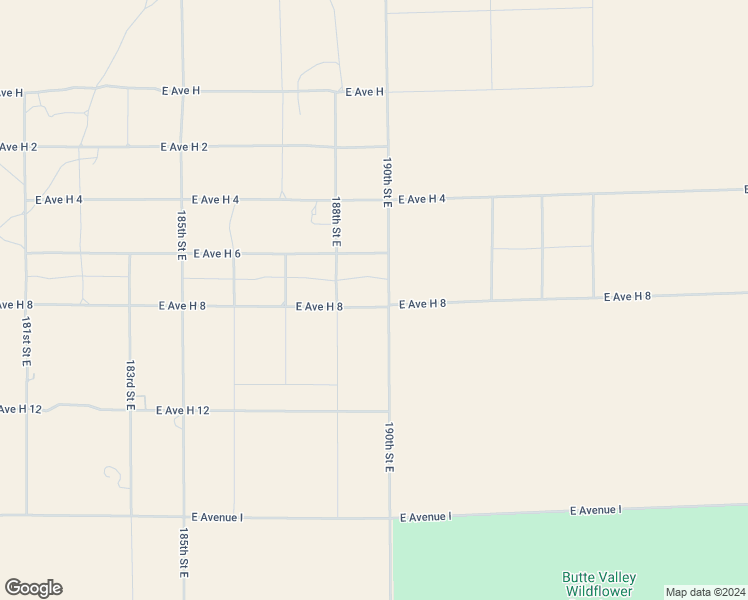 map of restaurants, bars, coffee shops, grocery stores, and more near 45607 190th Street East in Lancaster