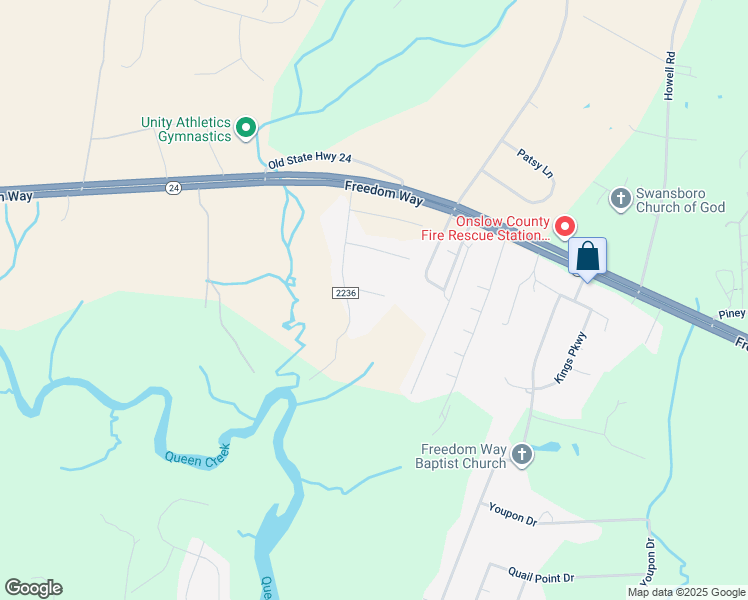 map of restaurants, bars, coffee shops, grocery stores, and more near 504 Newhan Court in Hubert