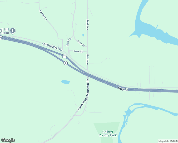 map of restaurants, bars, coffee shops, grocery stores, and more near 4923 Old Memphis Pike in Tuscumbia