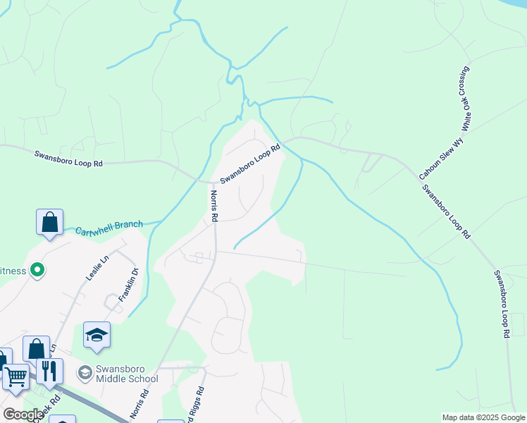 map of restaurants, bars, coffee shops, grocery stores, and more near 112 Hidden Creek Dr in Swansboro