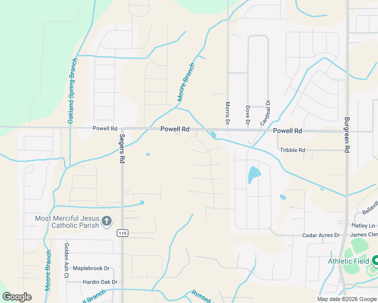 map of restaurants, bars, coffee shops, grocery stores, and more near 28714 Powell Road in Madison