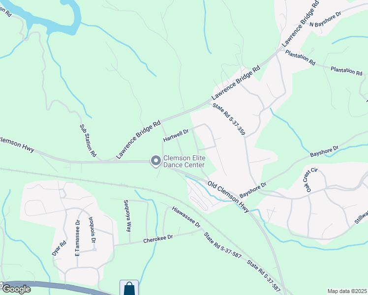 map of restaurants, bars, coffee shops, grocery stores, and more near 112 Terrace Drive in Seneca