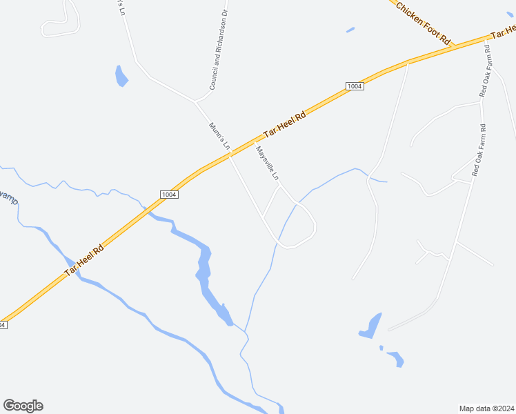 map of restaurants, bars, coffee shops, grocery stores, and more near 812 Maysville Lane in Tar Heel