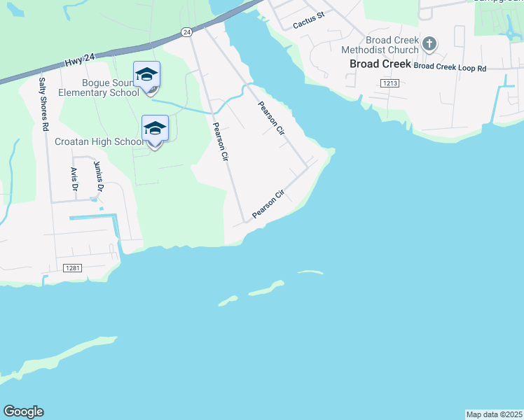 map of restaurants, bars, coffee shops, grocery stores, and more near 441 Pearson Cir in Newport