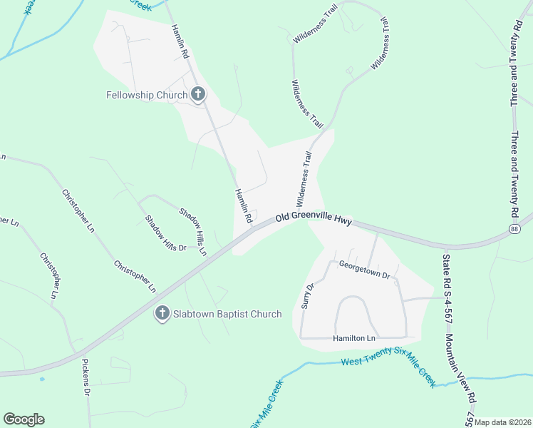 map of restaurants, bars, coffee shops, grocery stores, and more near 7305 Old Greenville Highway in Liberty