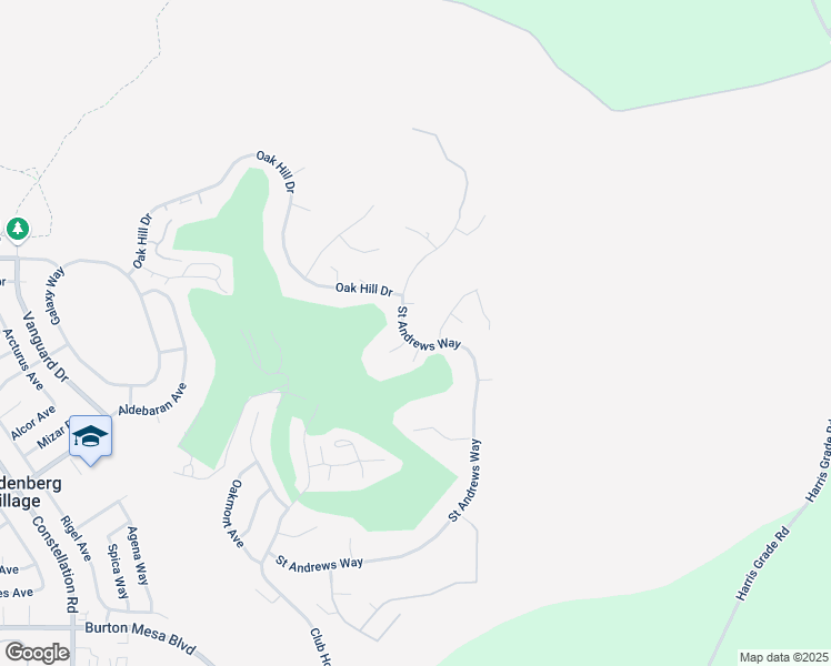 map of restaurants, bars, coffee shops, grocery stores, and more near 628 Saint Andrews Way in Lompoc