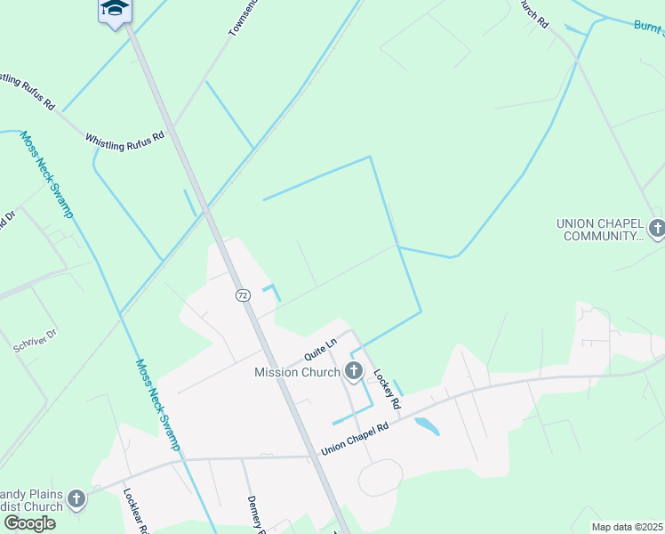 map of restaurants, bars, coffee shops, grocery stores, and more near 261 Jg Farm Road in Pembroke