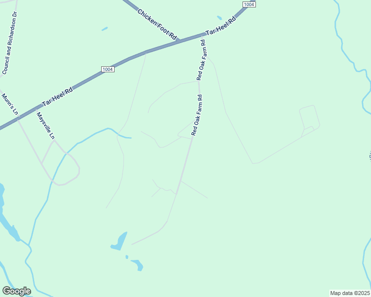 map of restaurants, bars, coffee shops, grocery stores, and more near 584 Red Oak Farm Road in Tar Heel