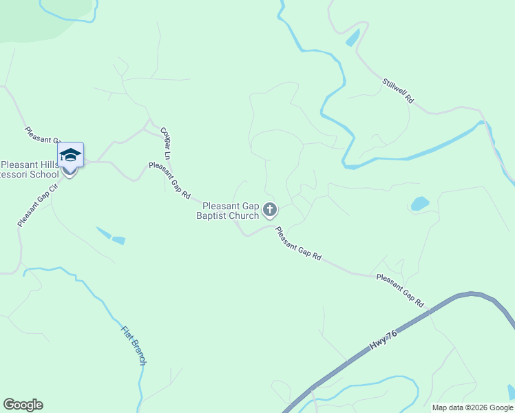 map of restaurants, bars, coffee shops, grocery stores, and more near 69 Honeysuckle Court in Ellijay