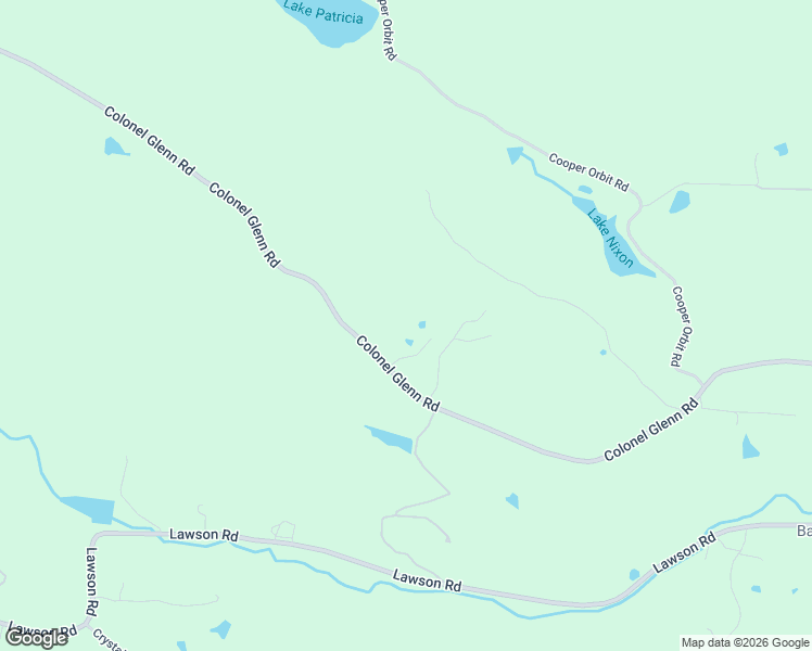 map of restaurants, bars, coffee shops, grocery stores, and more near 14900 Colonel Glenn Road in Little Rock