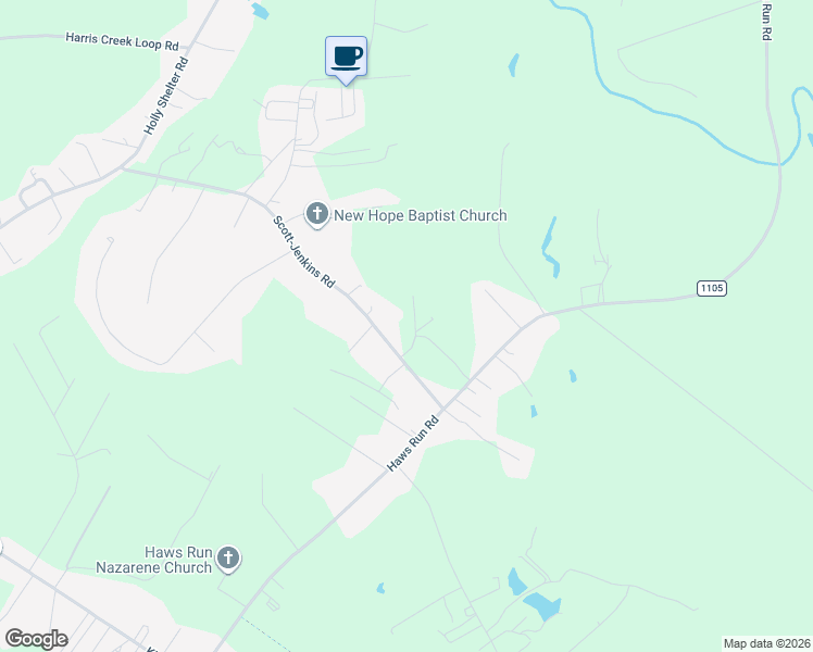 map of restaurants, bars, coffee shops, grocery stores, and more near 148 Scott-Jenkins Road in Jacksonville