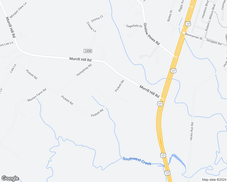 map of restaurants, bars, coffee shops, grocery stores, and more near 1124 Pickett Road in Jacksonville