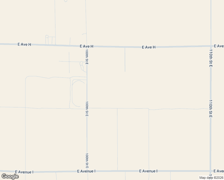 map of restaurants, bars, coffee shops, grocery stores, and more near 100th Street East in Lancaster