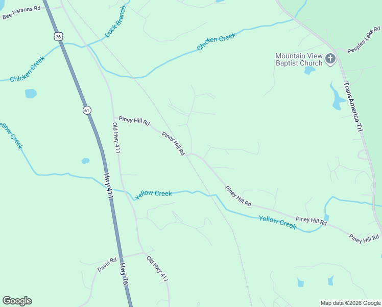 map of restaurants, bars, coffee shops, grocery stores, and more near 439 Piney Hill Road in Chatsworth