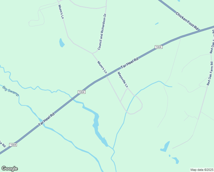map of restaurants, bars, coffee shops, grocery stores, and more near 825 Maysville Lane in Tar Heel