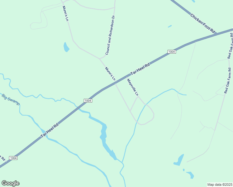 map of restaurants, bars, coffee shops, grocery stores, and more near 825 Maysville Lane in Tar Heel