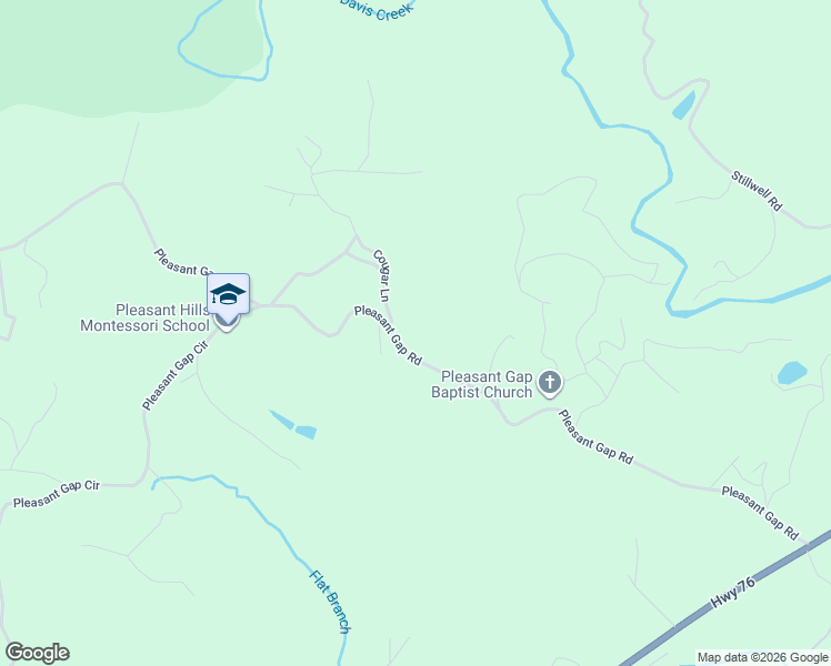 map of restaurants, bars, coffee shops, grocery stores, and more near 1090 Pleasant Gap Road in Ellijay