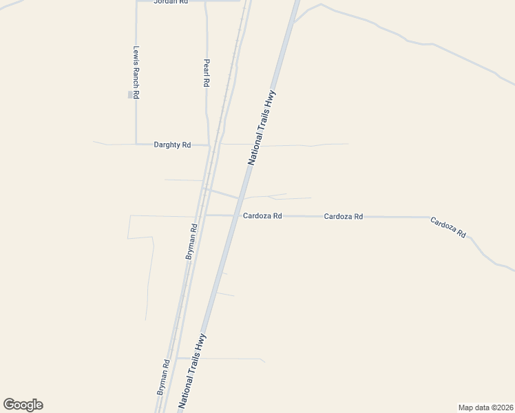 map of restaurants, bars, coffee shops, grocery stores, and more near 25573 National Trails Highway in Helendale