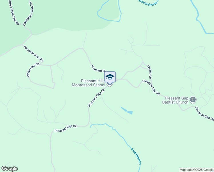 map of restaurants, bars, coffee shops, grocery stores, and more near Pleasant Gap Road in Ellijay