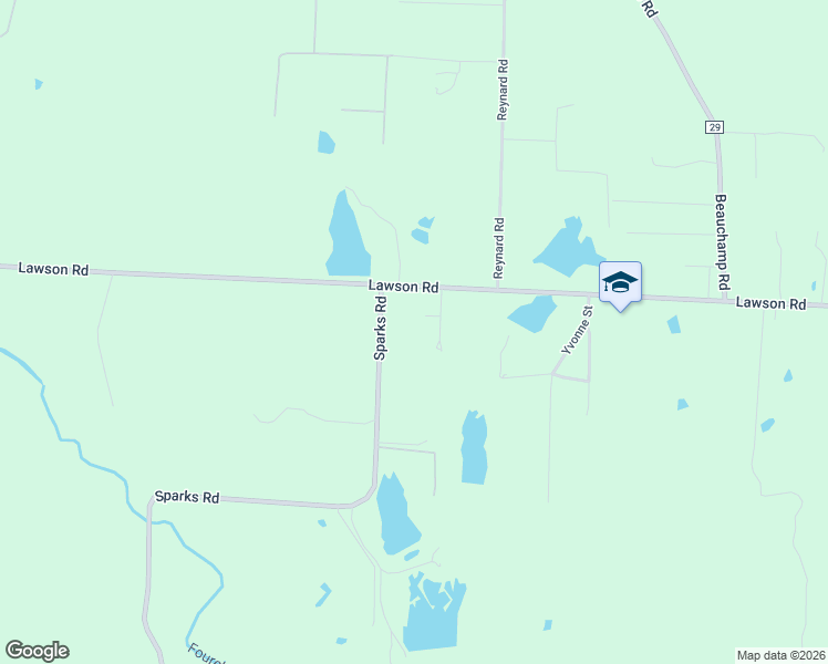 map of restaurants, bars, coffee shops, grocery stores, and more near 20301 Lawson Road in Little Rock