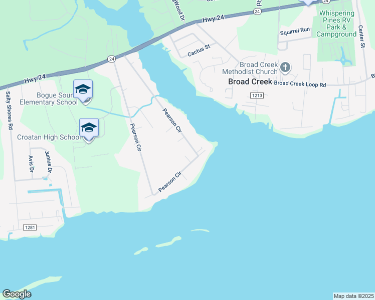 map of restaurants, bars, coffee shops, grocery stores, and more near 324 Pearson Circle in Newport