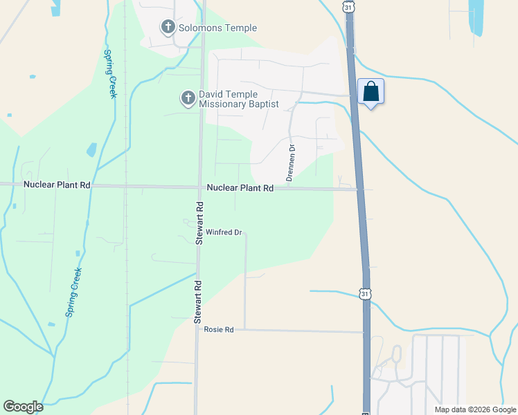 map of restaurants, bars, coffee shops, grocery stores, and more near 20238 Nuclear Plant Road in Tanner