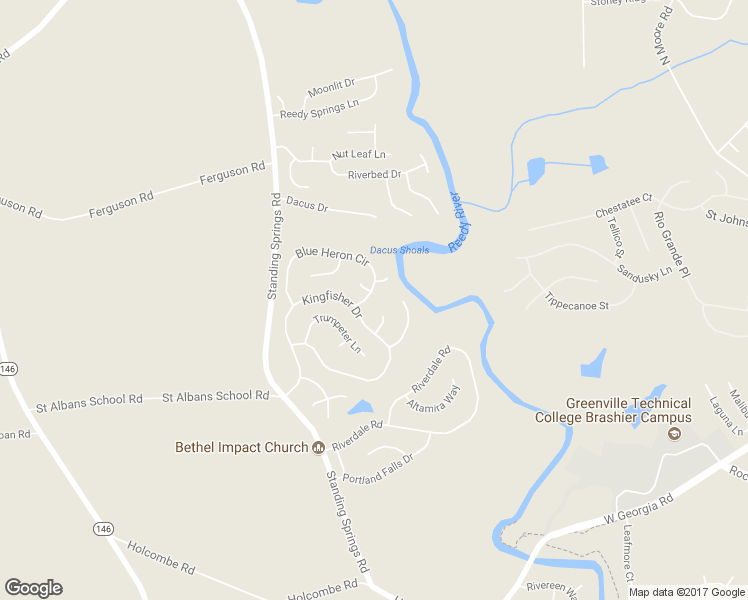 map of restaurants, bars, coffee shops, grocery stores, and more near 6 Blue Heron Circle in Simpsonville