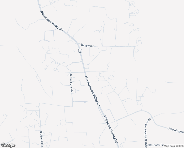 map of restaurants, bars, coffee shops, grocery stores, and more near 11950 North Lonely Trail in Prescott