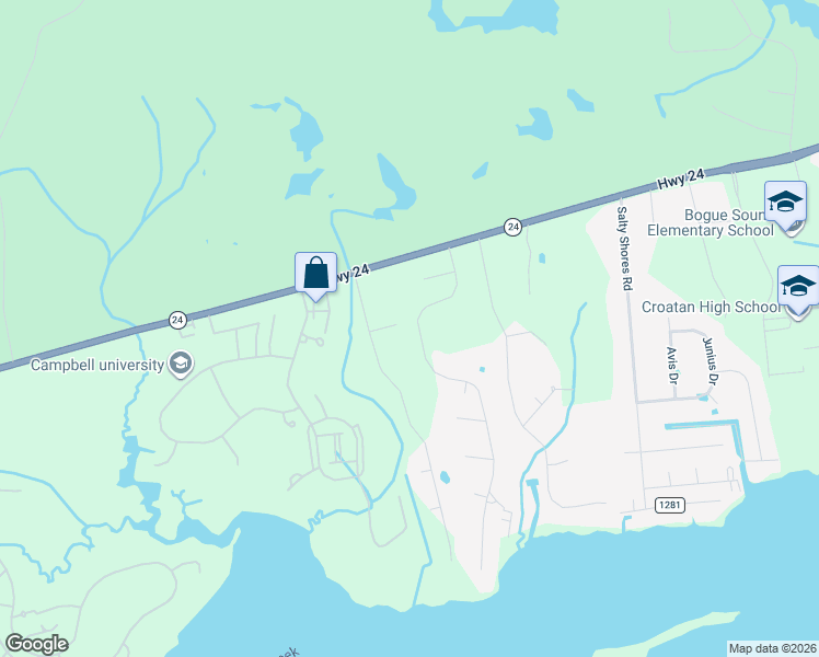 map of restaurants, bars, coffee shops, grocery stores, and more near 201 Blue Heron Drive in Newport