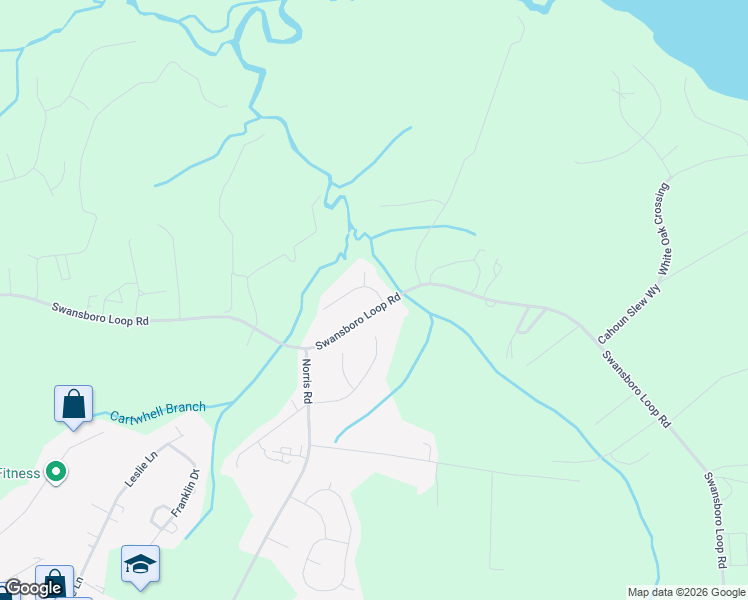 map of restaurants, bars, coffee shops, grocery stores, and more near 101 Walnut Dr in Swansboro