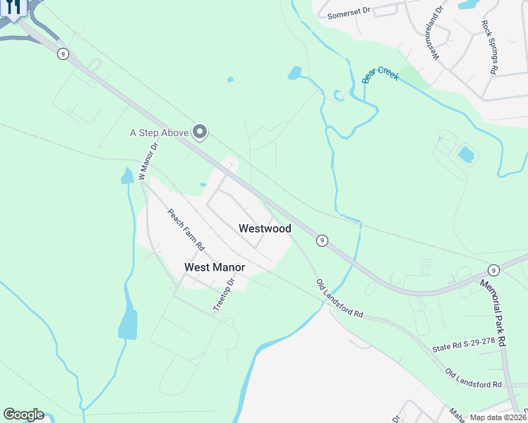 map of restaurants, bars, coffee shops, grocery stores, and more near 2045 Old Landsford Road in Lancaster