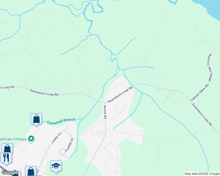 map of restaurants, bars, coffee shops, grocery stores, and more near 112 Walnut Drive in Swansboro
