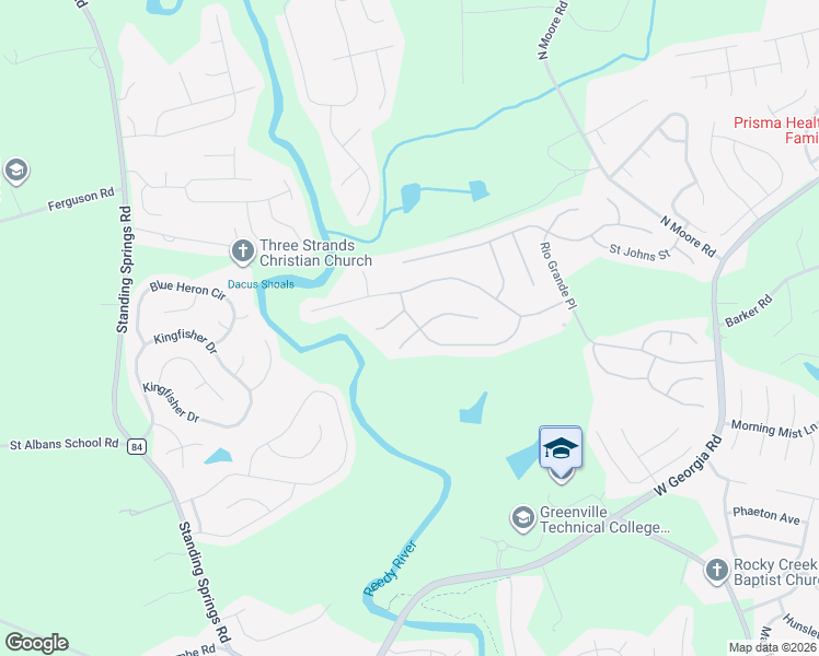 map of restaurants, bars, coffee shops, grocery stores, and more near 59 Tippecanoe Street in Simpsonville
