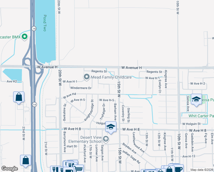 map of restaurants, bars, coffee shops, grocery stores, and more near 1548 Sutherland Street in Lancaster