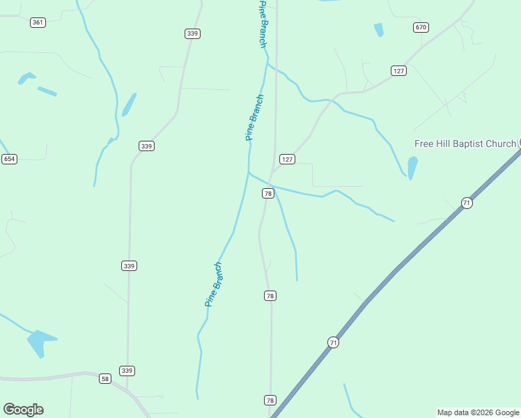 map of restaurants, bars, coffee shops, grocery stores, and more near 2263 County Road 78 in Pisgah