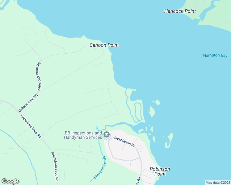 map of restaurants, bars, coffee shops, grocery stores, and more near 314 North Plantation Lane in Swansboro